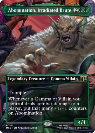 Abomination, Irradiated Brute (Borderless) (MSC-511) - Commander: Marvel Super Heroes