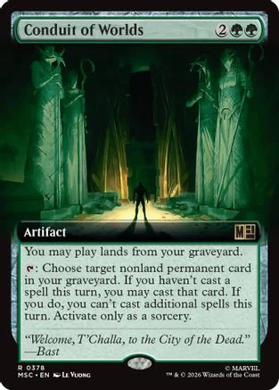 Conduit of Worlds (Extended Art) (MSC-378) - Commander: Marvel Super Heroes Foil