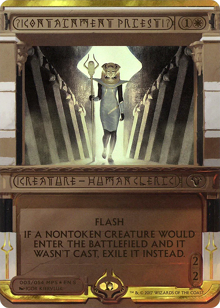 Containment Priest (MPS2-003) - Amonkhet Invocations (Borderless) Foil