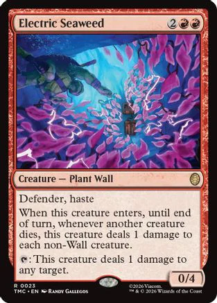 Electric Seaweed (TMC-023) - Commander: Teenage Mutant Ninja Turtles Foil