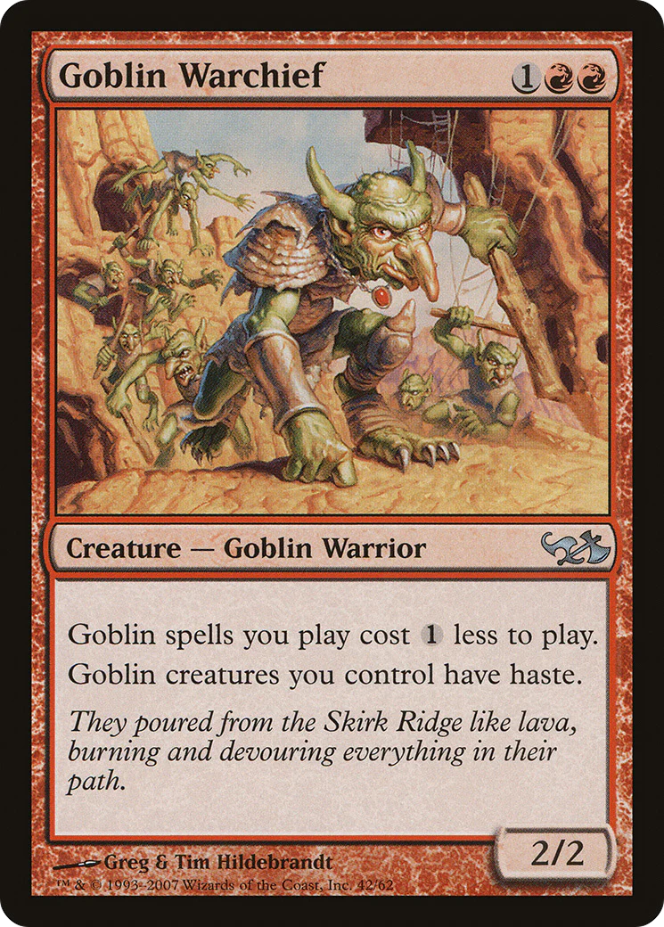 Goblin Warchief (EVG-042) - Duel Decks: Elves vs. Goblins