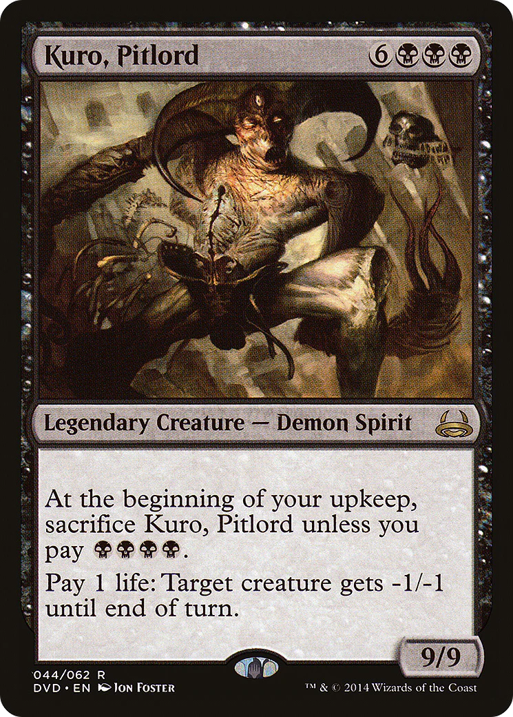 Kuro, Pitlord (DD3-044) - Duel Decks Anthology: Divine vs. Demonic