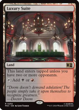 Luxury Suite (Surge Foil) (MSC-252) - Commander: Marvel Super Heroes Foil