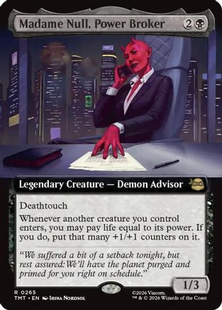 Madame Null, Power Broker (Extended Art) (TMT-265) - Teenage Mutant Ninja Turtles Foil