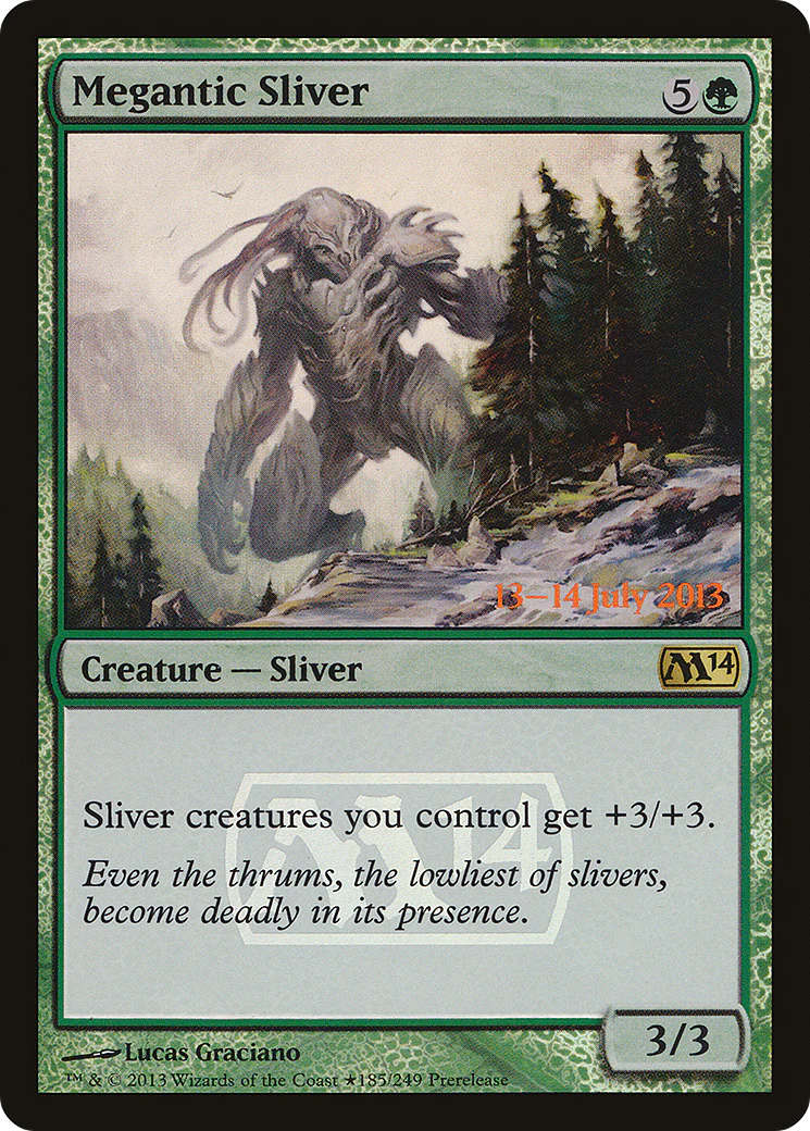 Megantic Sliver (PRE-185) - Magic 2014 Promos Foil