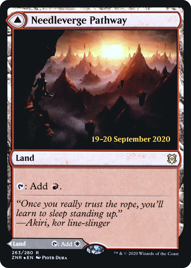 Needleverge Pathway // Pillarverge Pathway (PRE-263S) - Zendikar Rising Promos Foil - Image 4