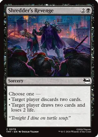 Shredder's Revenge (PZA-076) - Teenage Mutant Ninja Turtles Eternal-Legal Foil