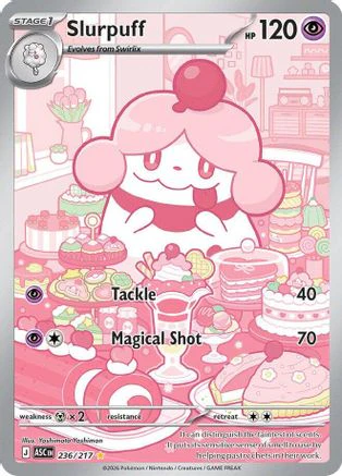 Slurpuff 236/217  - Holofoil ME Ascended Heroes - Illustration Rare