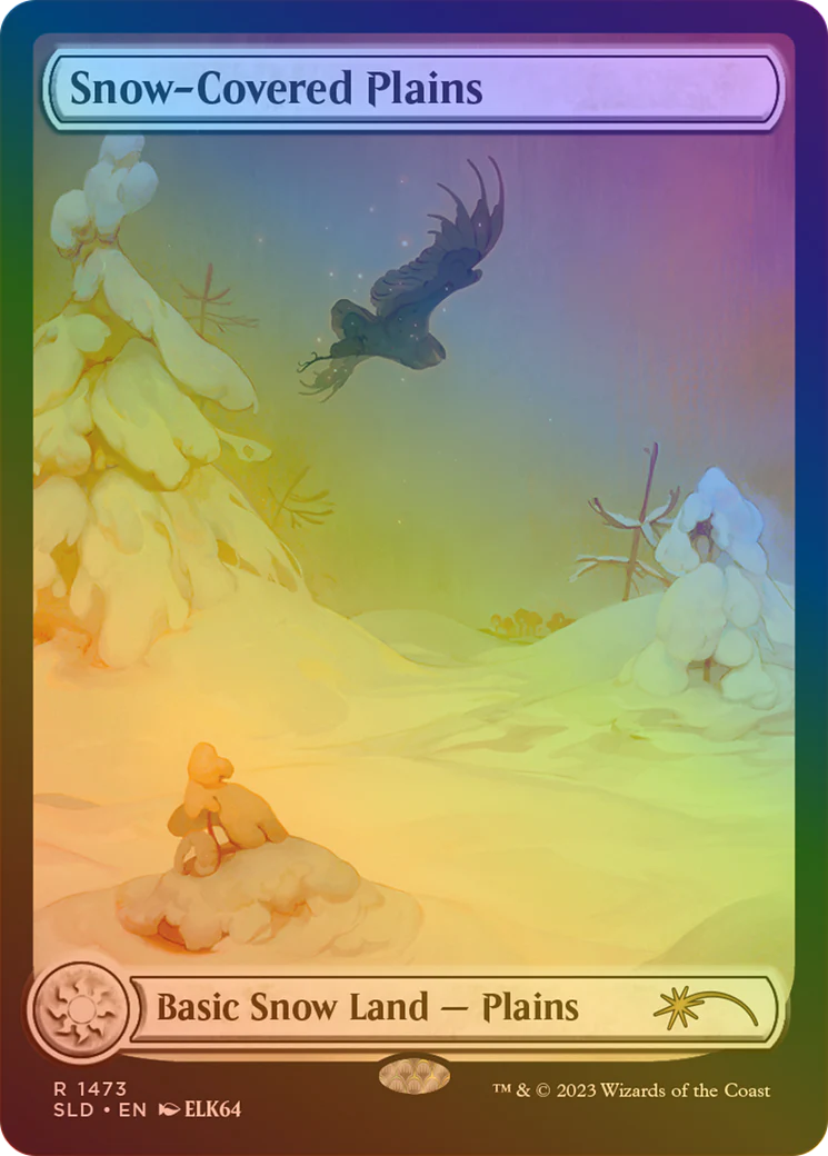 Snow-Covered Plains (SLD-1473★) - Secret Lair Drop: (Full Art) Foil