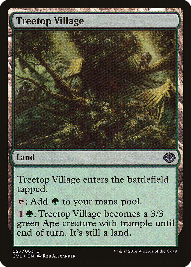 Treetop Village (DD3-027) - Duel Decks Anthology: Garruk vs. Liliana