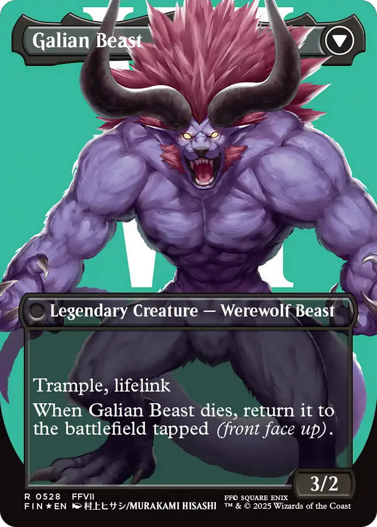 Vincent Valentine // Galian Beast (FIN-528) - FINAL FANTASY (Borderless) Foil - Image 2
